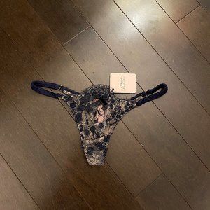 NWT Agent Provocateur Mimosa x Swarovski Thong AP2